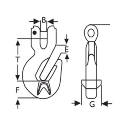 Gancho clevis encurtador grau 8 - Image 2
