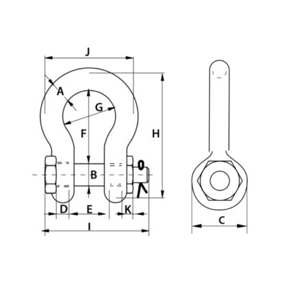 Manilha curva - G4163 - Image 2