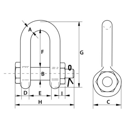 Manilha reta - G4153 - Image 2